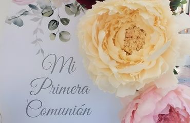 Eventos privados: decoración para bodas, primera comunión, bautizos y cumpleaños en Gran Canaria. Decoración personalizada para celebraciones especiales